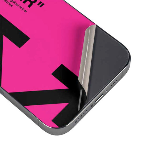Black and Pink Arrows iPhone 16e Skin